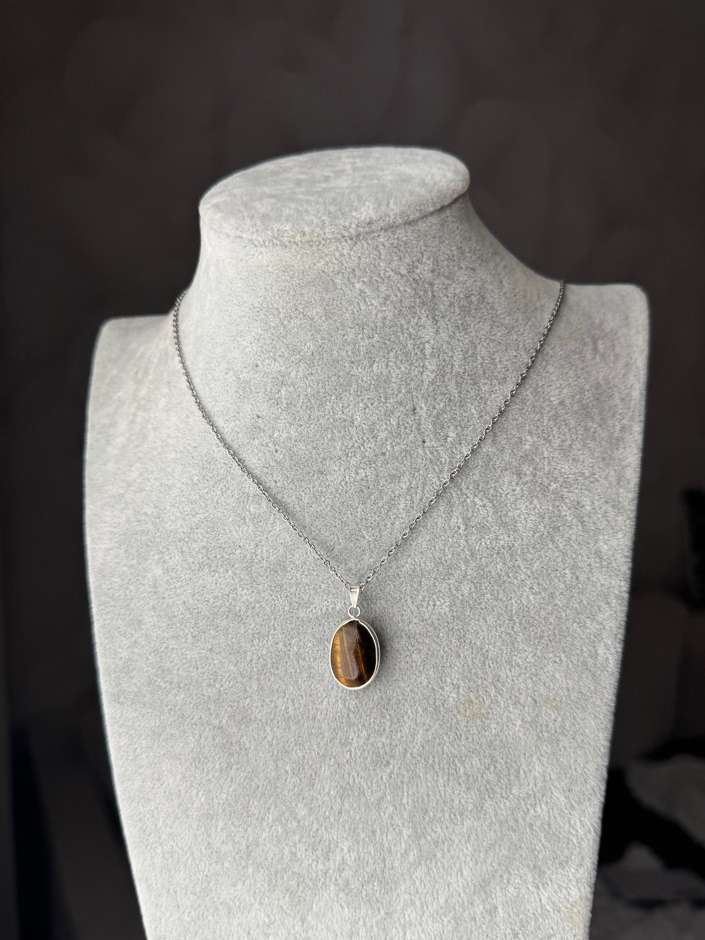 Collar mini Ojo de Tigre
