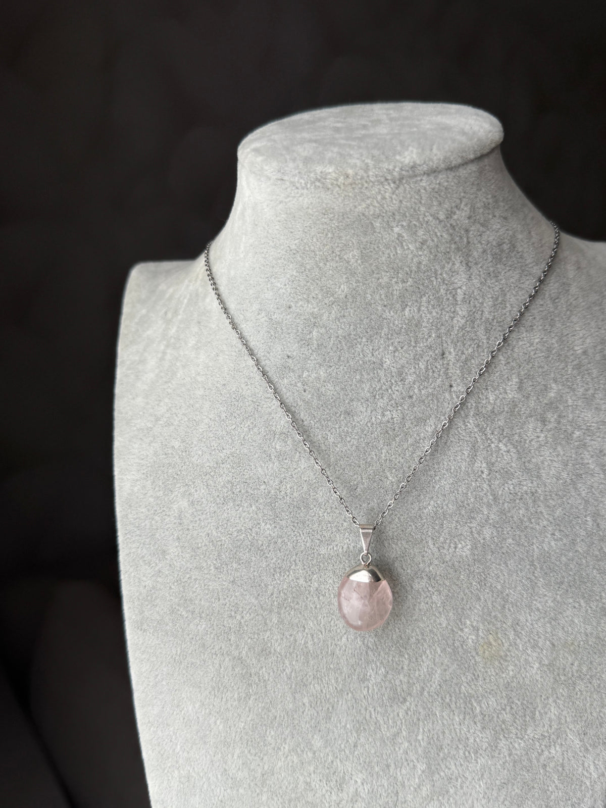 Collar Cuarzo Rosa Amor