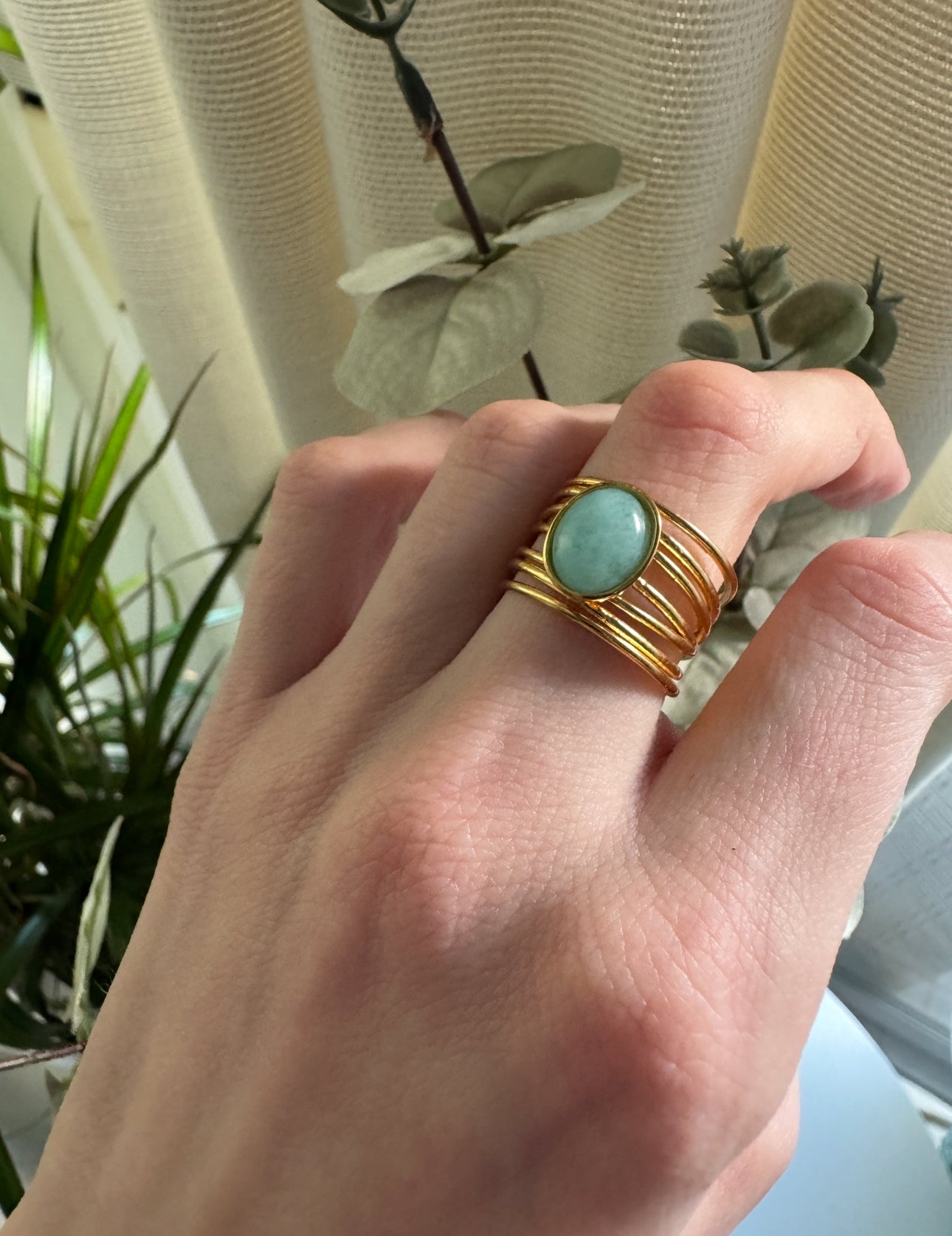 Gold Turquoise Ring