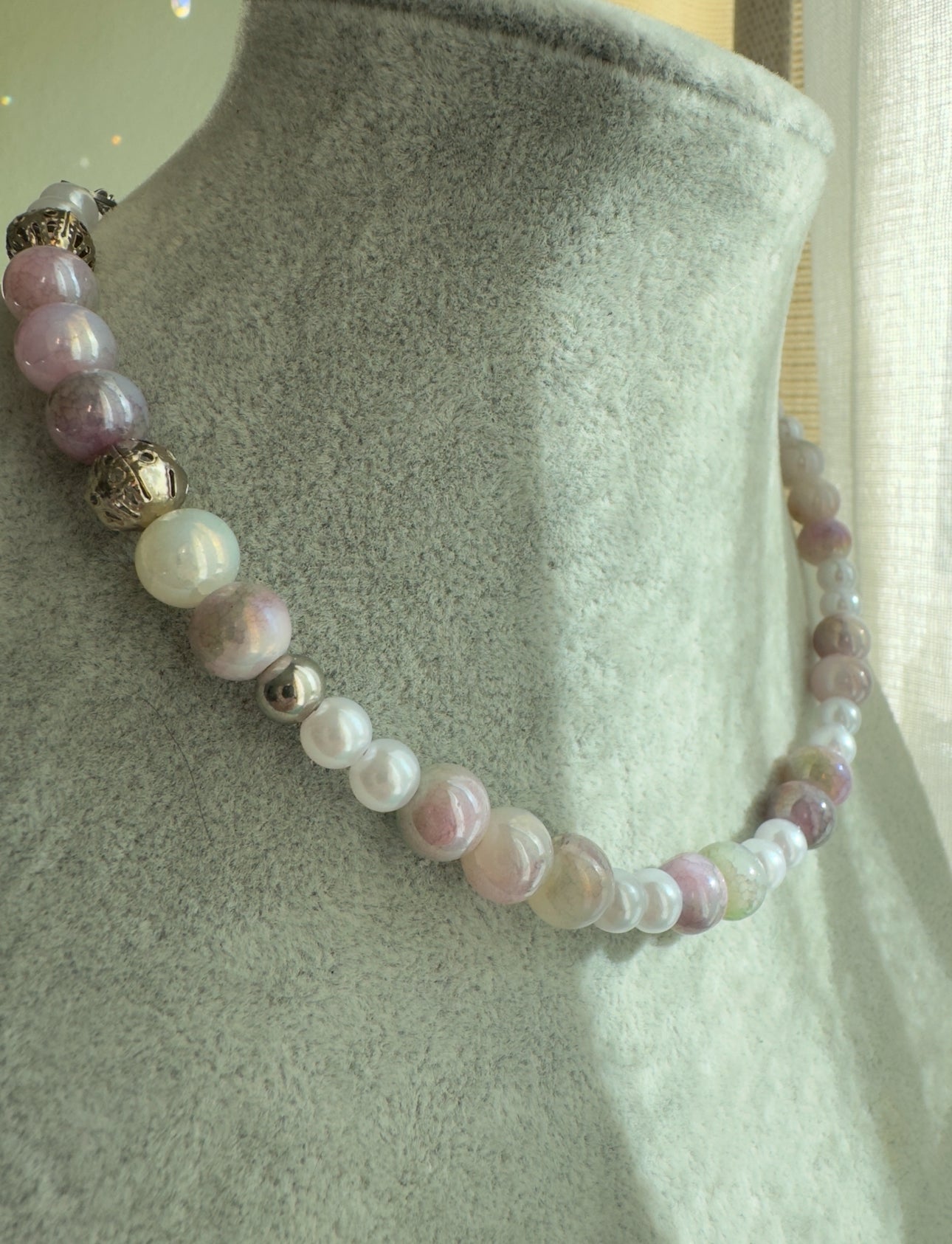 "Pink Charm" Choker Necklace