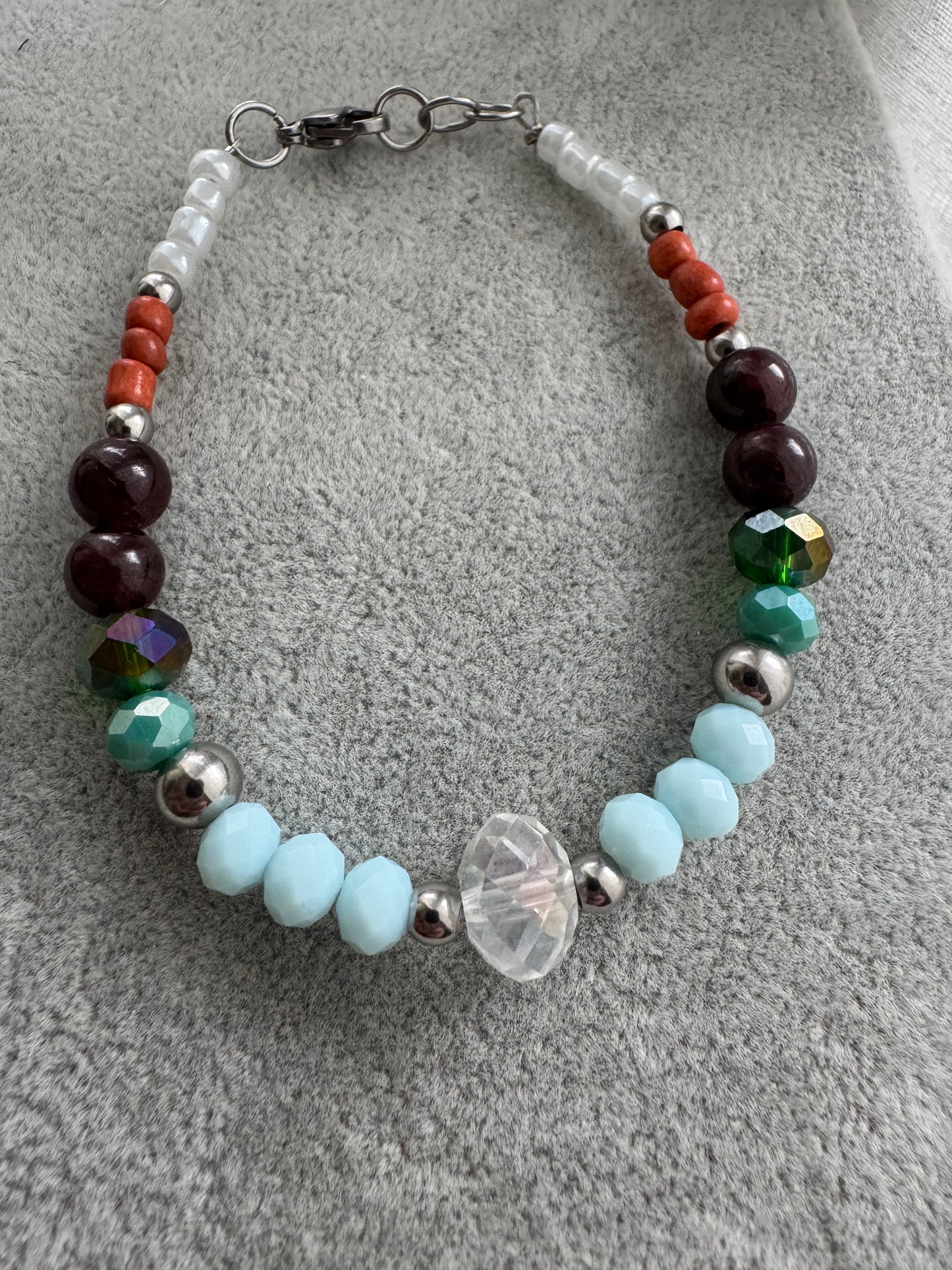 Pulsera “Serenidad” Granate
