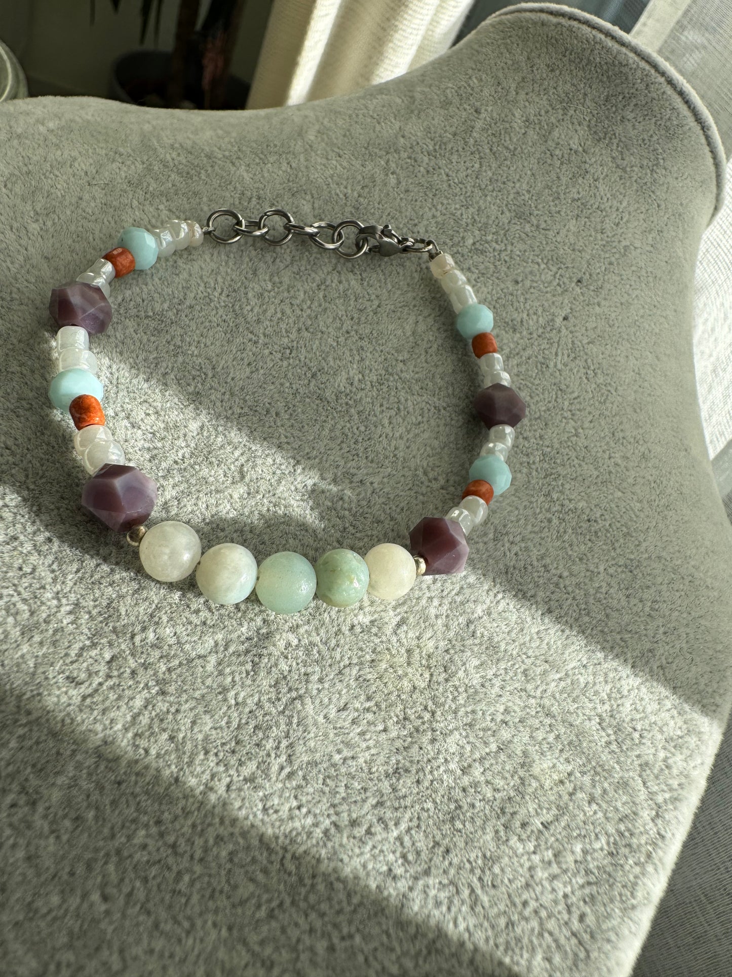 Pulsera Amazonita “Soy Calma”