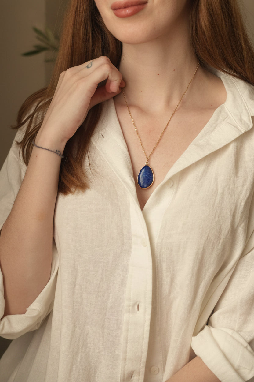 Blue Lapis Lazuli Necklace