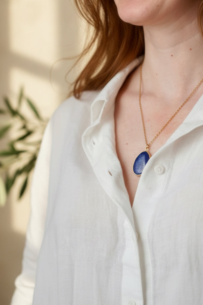 Blue Lapis Lazuli Necklace