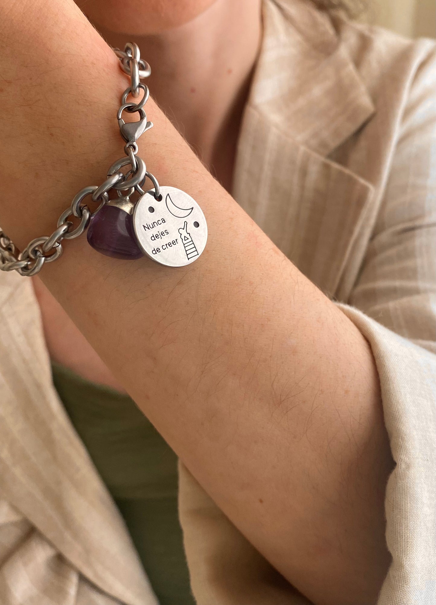 Pulsera Amatista “Nunca dejes de creer”