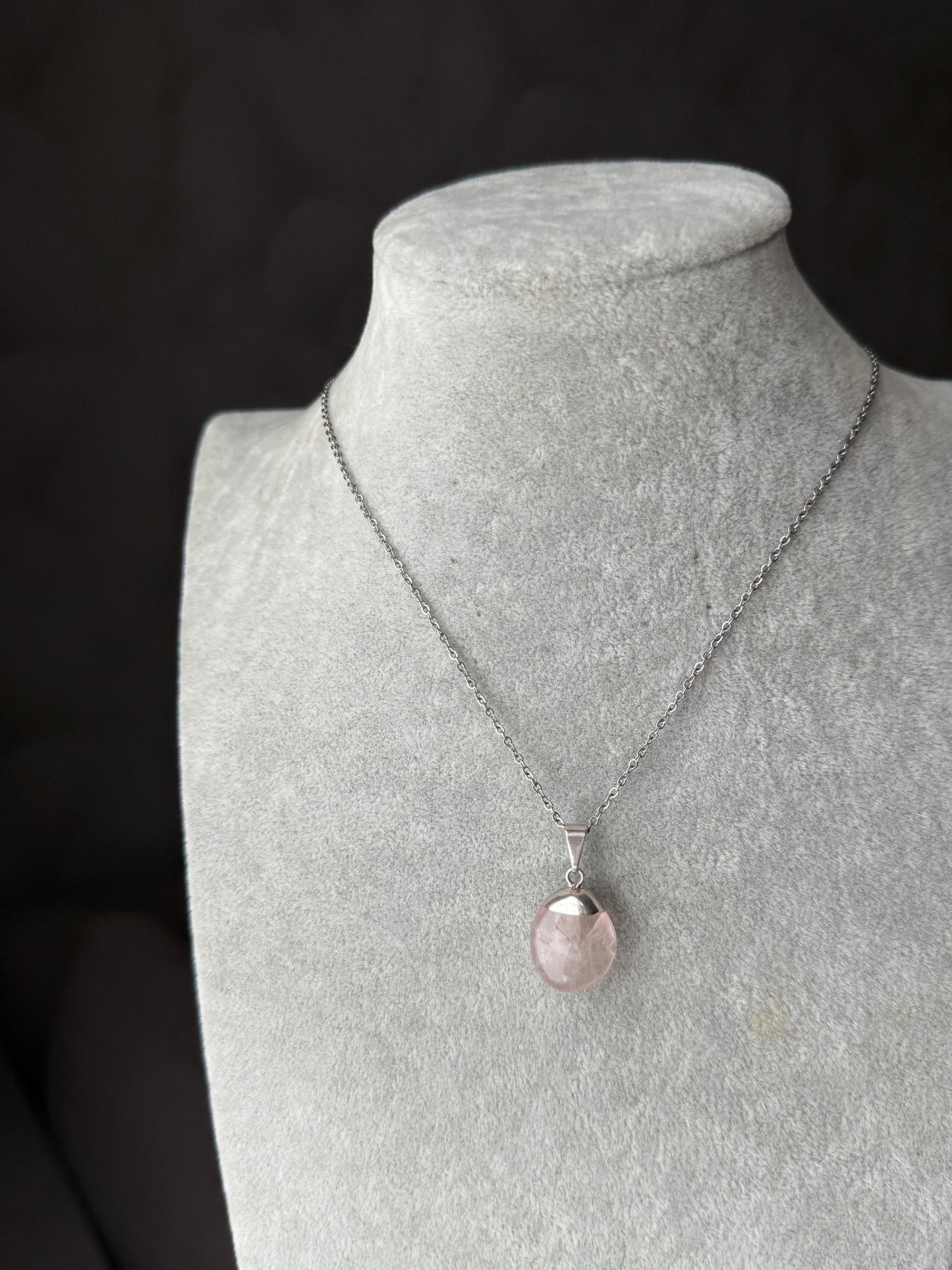 Collar Cuarzo Rosa Amor