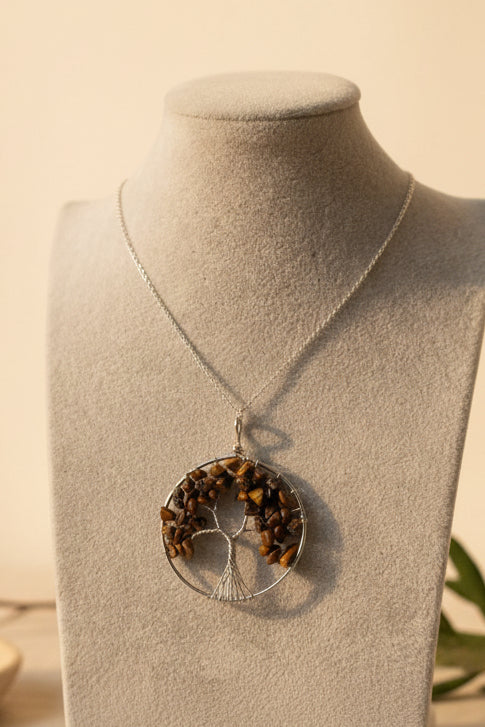 Collar Árbol Ojo de Tigre