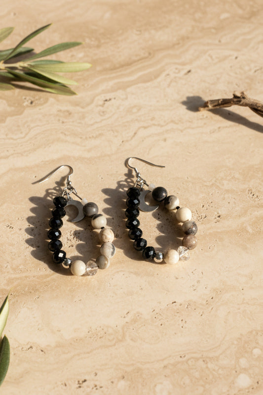 Pendientes Amazonita Luna