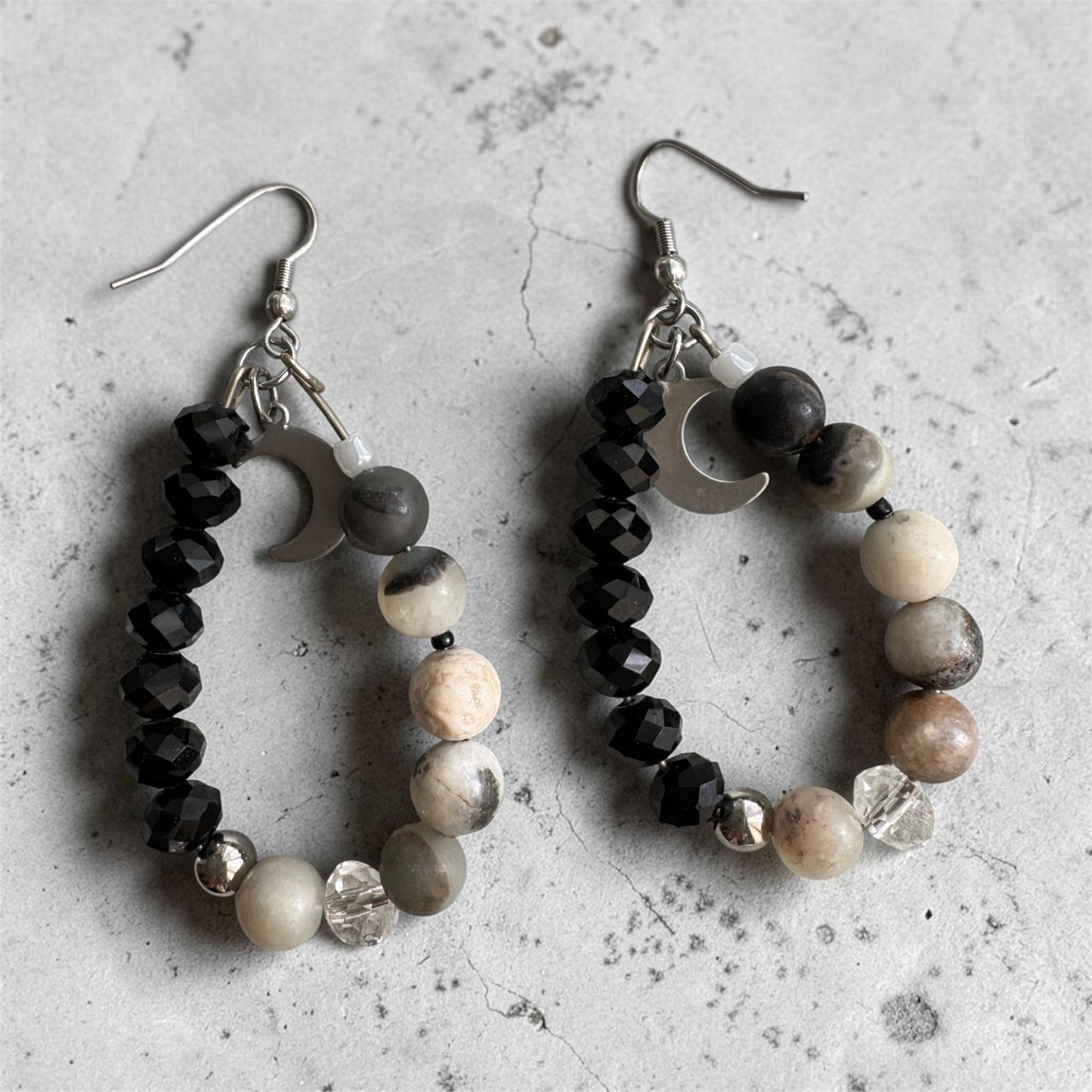 Pendientes Amazonita Luna